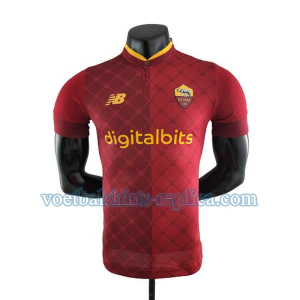 thuis as roma shirt 2022 2023 mannen player rood