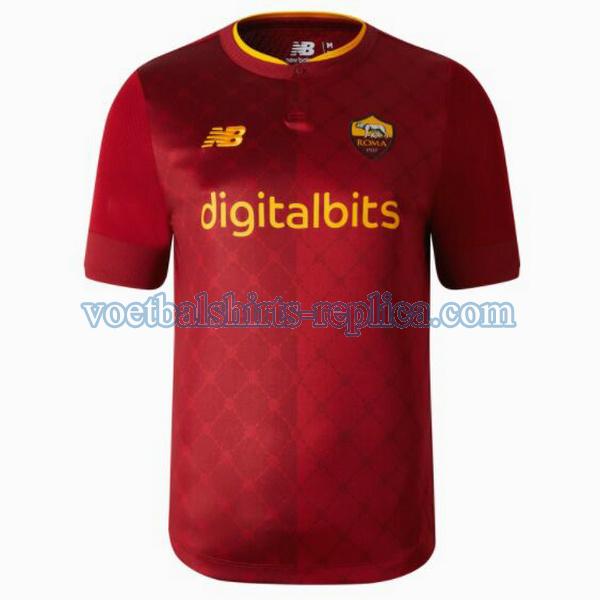 thuis as roma voetbalshirt 2022 2023 thailand mannen rood