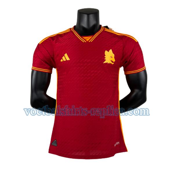 thuis as roma voetbalshirt 2023 2024 mannen player rood