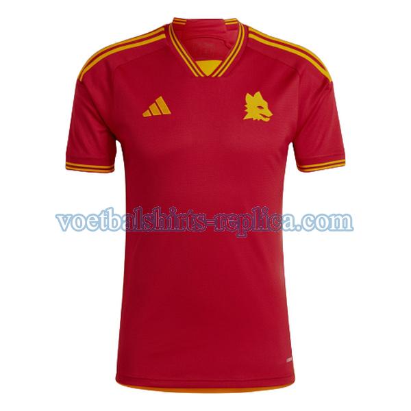 thuis as roma voetbalshirt 2023 2024 mannen rood