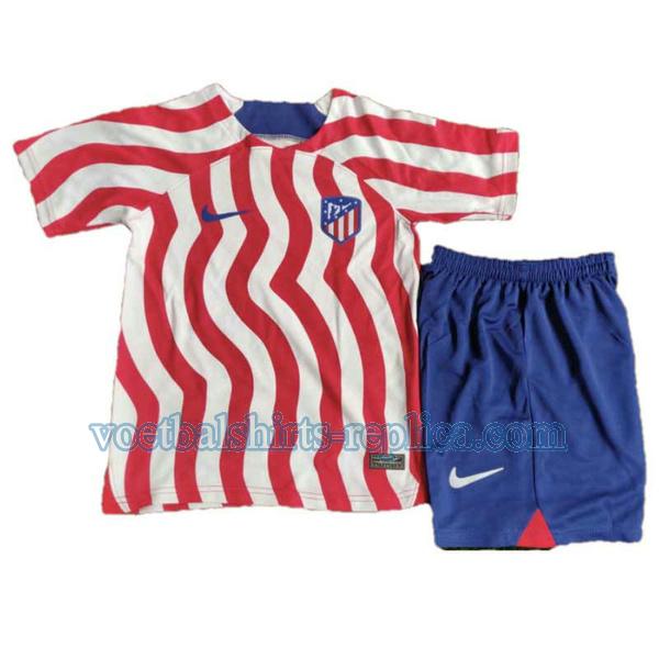 thuis atletico madrid shirt 2022 2023 kinderen rood wit