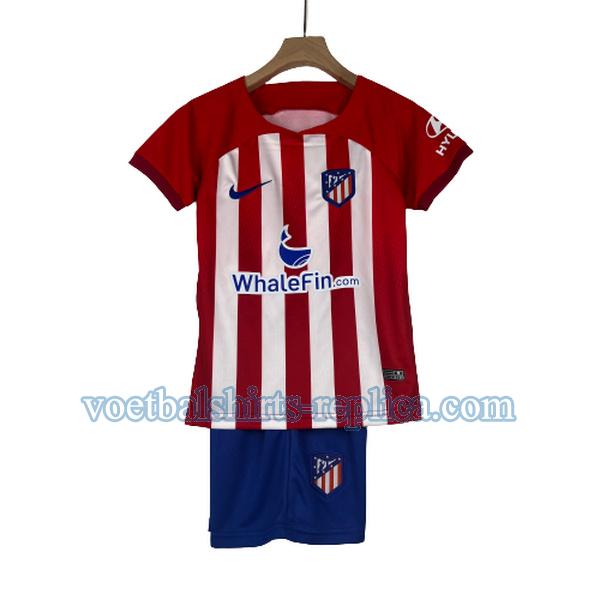 thuis atletico madrid shirt 2023 2024 kinderen rood wit