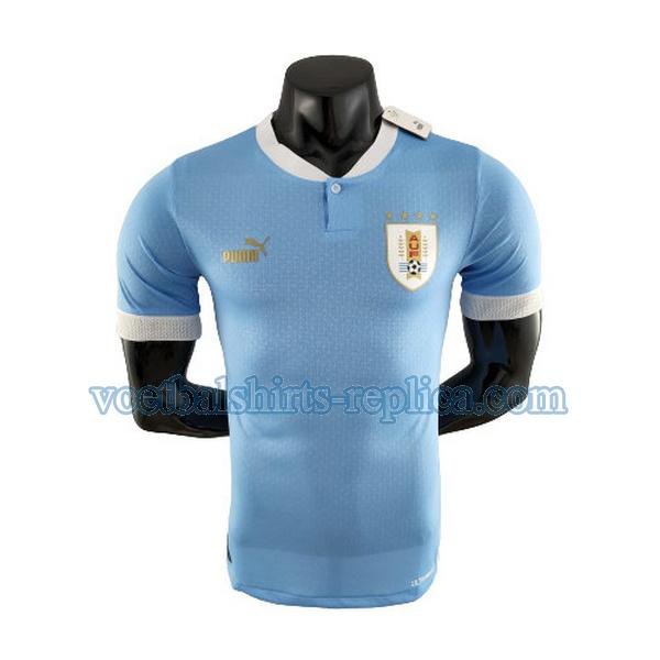 thuis uruguay shirt 2022 mannen player blauw