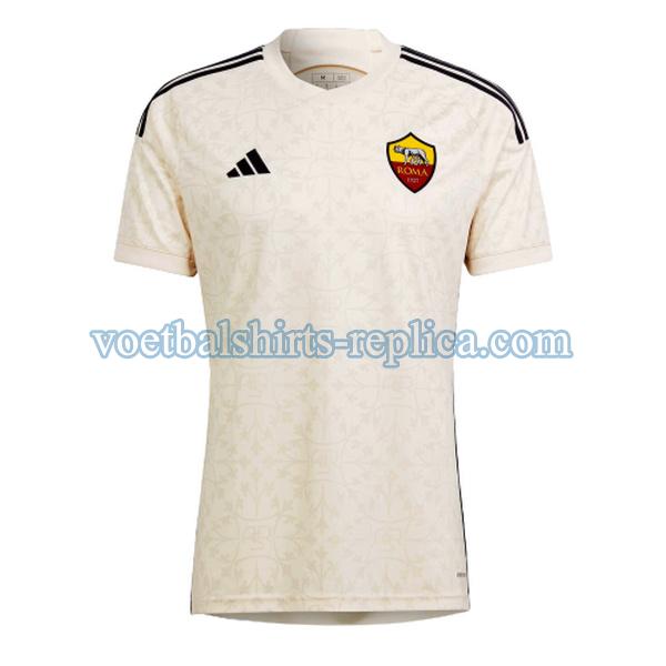 uit as roma voetbalshirt 2023 2024 thailand mannen wit